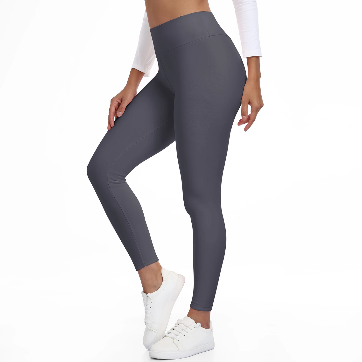 Winter Fleece Lined Soft High Waisted Leggings Women Thermal Thick Stretch Tummy Control Warm Casual Pants