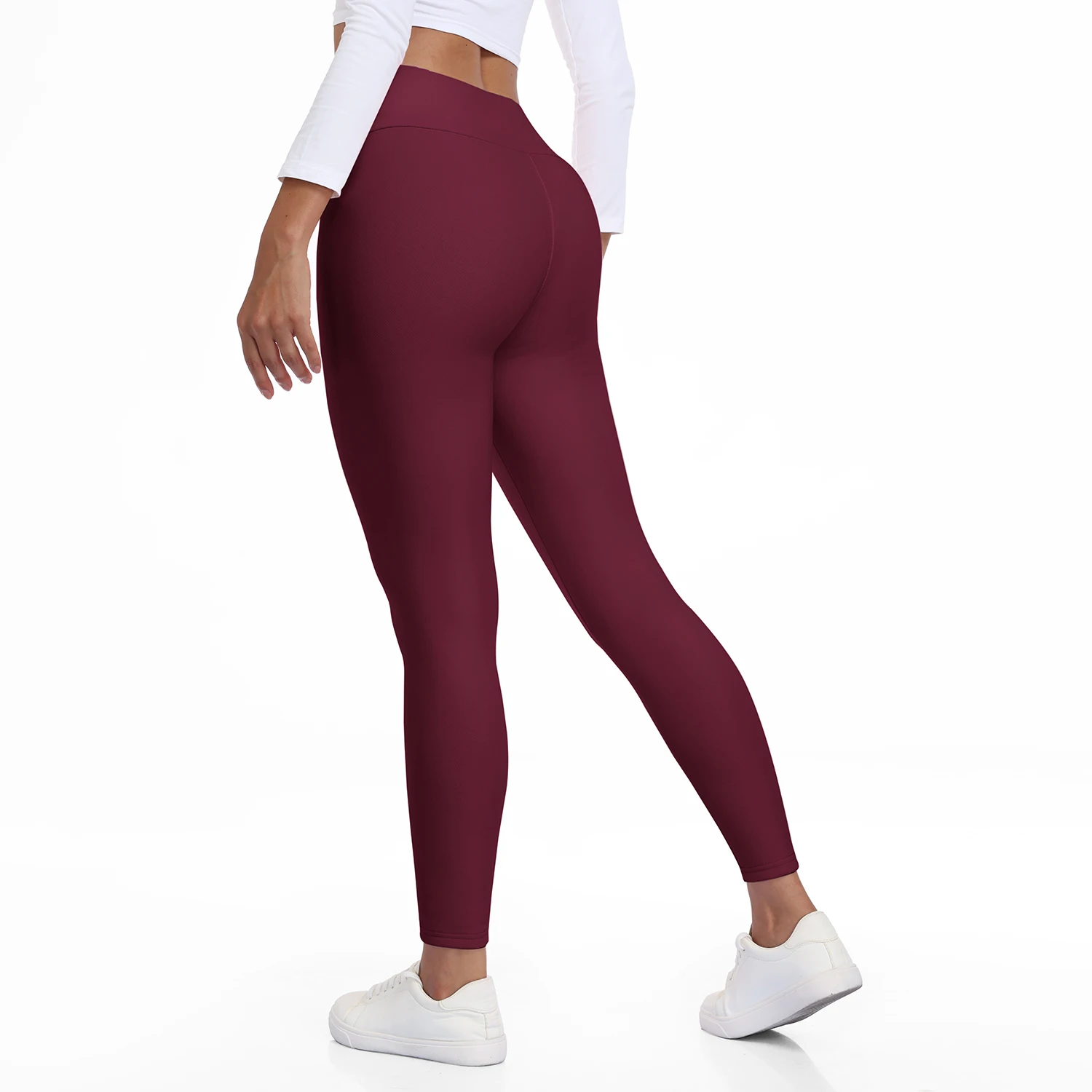 Winter Fleece Lined Soft High Waisted Leggings Women Thermal Thick Stretch Tummy Control Warm Casual Pants