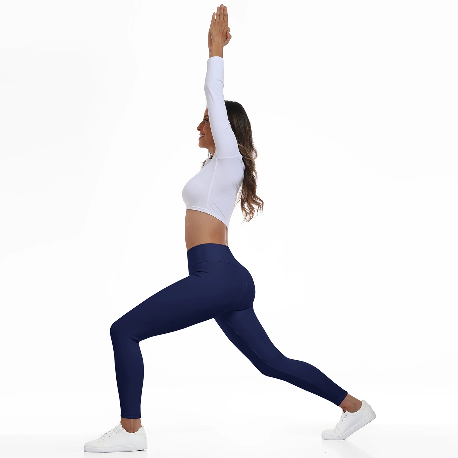 Winter Fleece Lined Soft High Waisted Leggings Women Thermal Thick Stretch Tummy Control Warm Casual Pants
