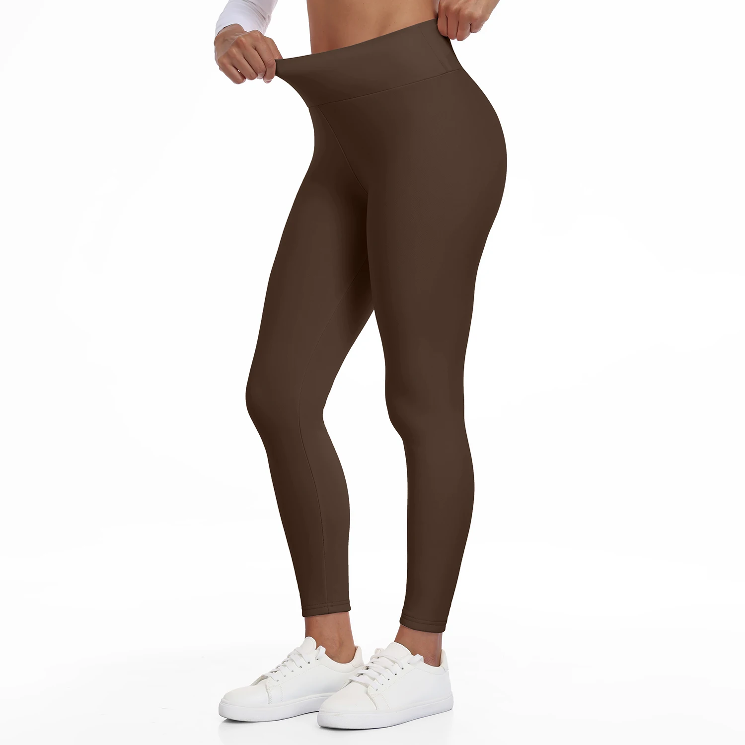 Winter Fleece Lined Soft High Waisted Leggings Women Thermal Thick Stretch Tummy Control Warm Casual Pants