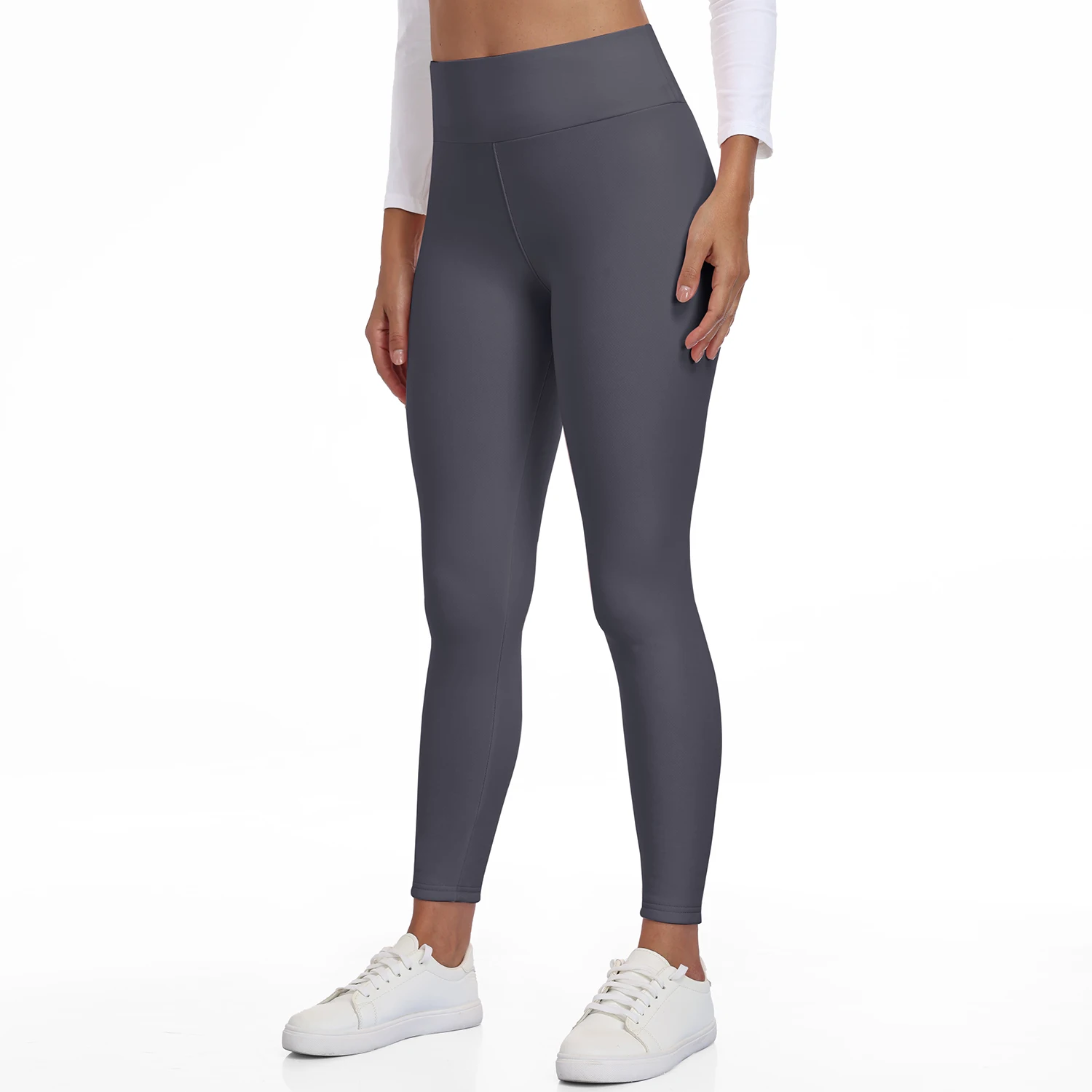 Winter Fleece Lined Soft High Waisted Leggings Women Thermal Thick Stretch Tummy Control Warm Casual Pants