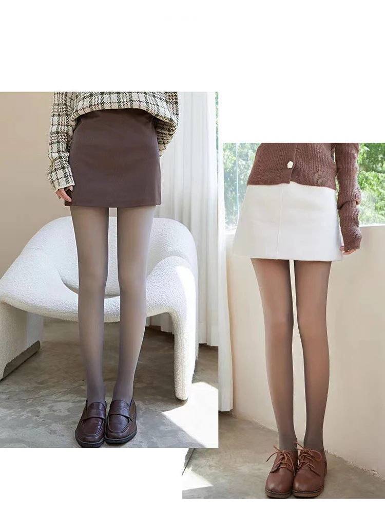 Fashion Warm High Waist Pantyhose Solid Seamless Leggings Soft Comfortable Thin Tight Socks High Elastic Stockings Streetwear