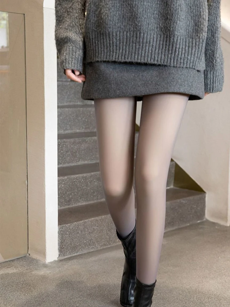Fashion Warm High Waist Pantyhose Solid Seamless Leggings Soft Comfortable Thin Tight Socks High Elastic Stockings Streetwear
