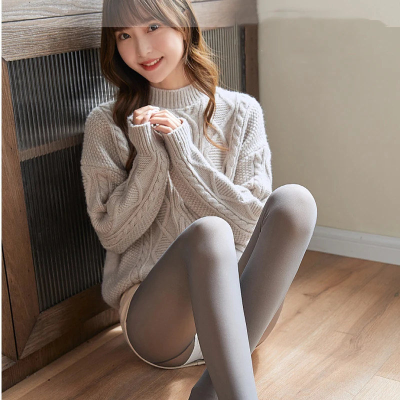 Fashion Warm High Waist Pantyhose Solid Seamless Leggings Soft Comfortable Thin Tight Socks High Elastic Stockings Streetwear
