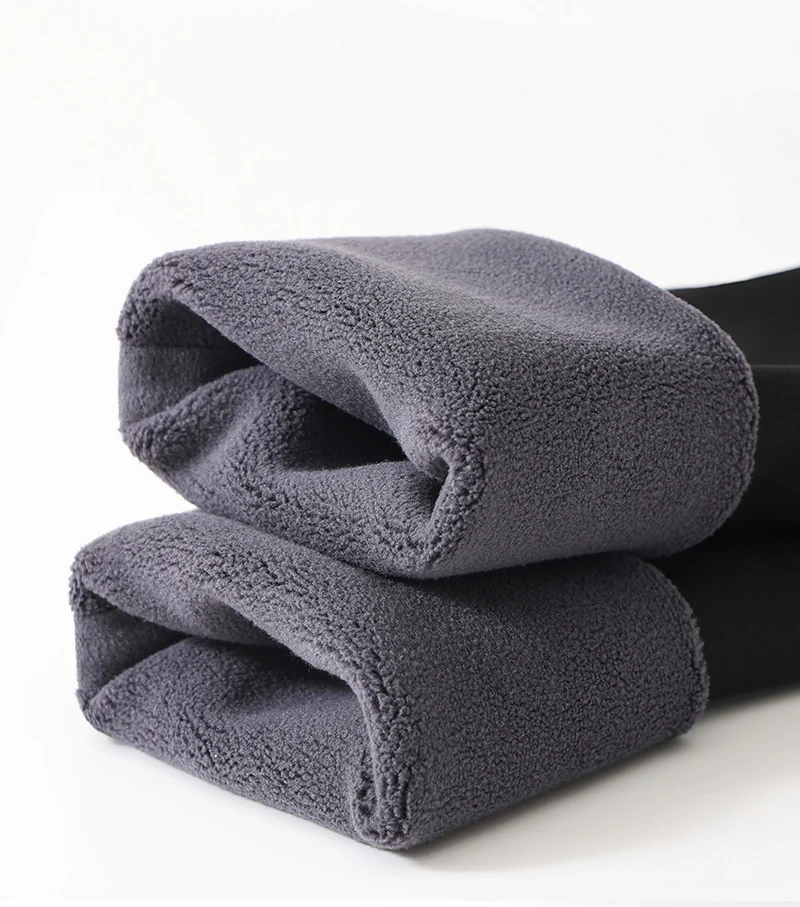 BIVIGAOS Fall Winter Multi Thickness Leggings Women High Waist Velvet Thick Sharkskin Warm Leggings Butt Lifter Fleece Leggings