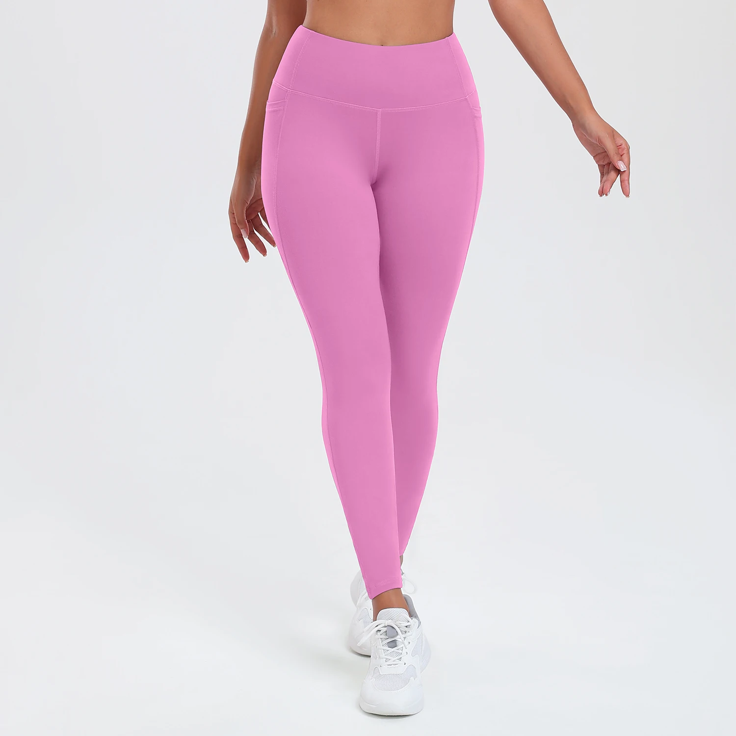 Women Butt Lifting Fitness Leggings With Pockets Tummy Control Sports Pant High Waist Fitness Tights Gym Clothing Sportswer