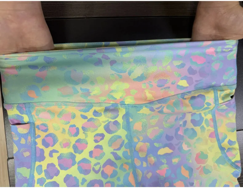 Summer Women's Dopamine Camouflage Leopard Print Shorts Sports Outdoor Riding Pocket Slim Yoga Shorts
