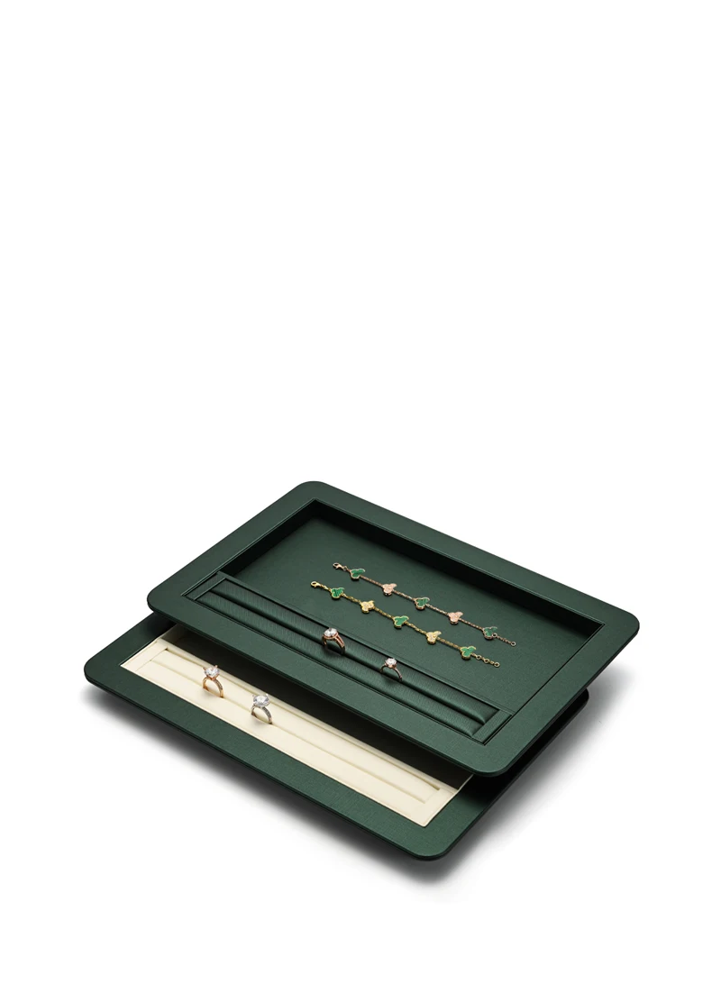 Oirlv Jewelry Tray Premium Organizer for Rings, Earrings & Bracelets, Elegant Soft Lining Perfect for Jewelry Display & Storage