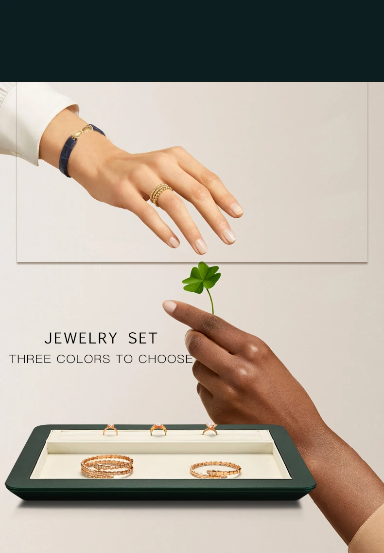 Oirlv Jewelry Tray Premium Organizer for Rings, Earrings & Bracelets, Elegant Soft Lining Perfect for Jewelry Display & Storage