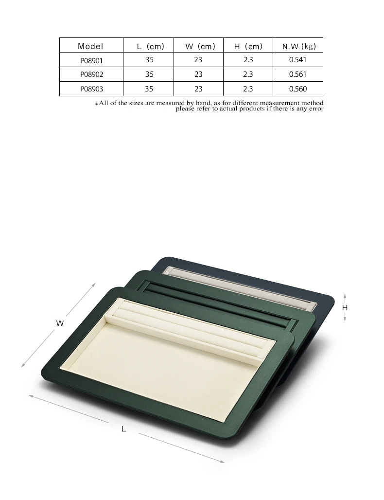Oirlv Jewelry Tray Premium Organizer for Rings, Earrings & Bracelets, Elegant Soft Lining Perfect for Jewelry Display & Storage