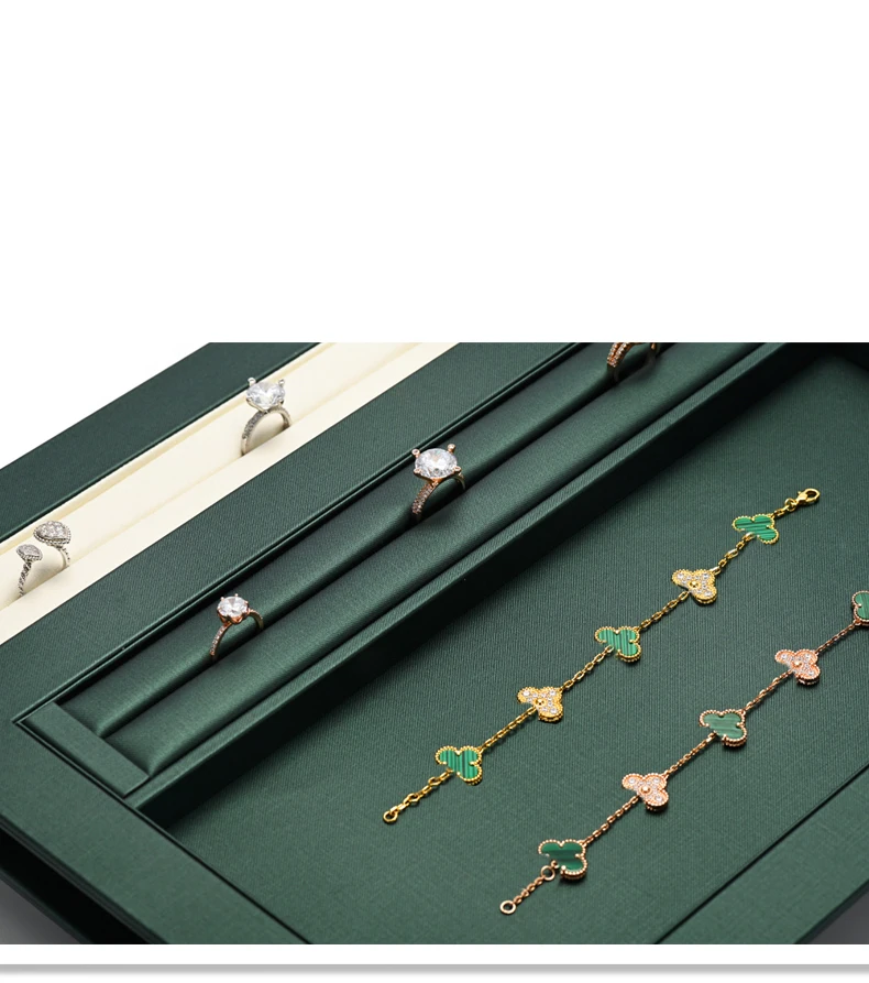 Oirlv Jewelry Tray Premium Organizer for Rings, Earrings & Bracelets, Elegant Soft Lining Perfect for Jewelry Display & Storage