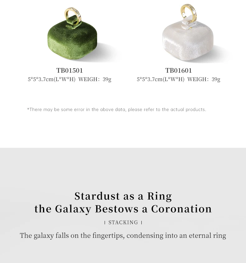 Yinbeini Velvet Jewelry Ring Earring Display Stand Counter Window Showcase Props For Boutique Retail Store TB011