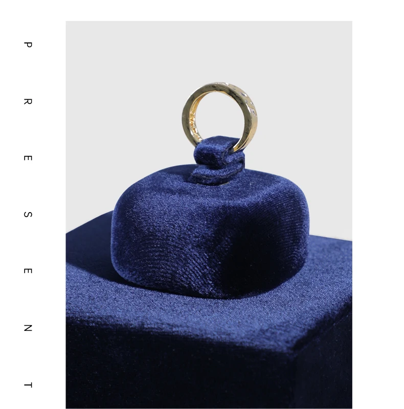 Yinbeini Velvet Jewelry Ring Earring Display Stand Counter Window Showcase Props For Boutique Retail Store TB011