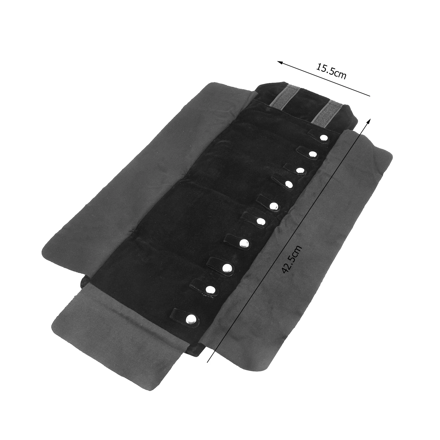 Luxury Velvet Chain Jewelry Storage Roll Bag Pendant Necklace Organizer Pouch Watch Bracelet Display Holder Travel Case Portable