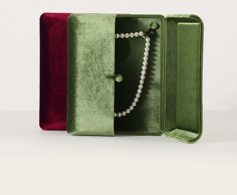 Yinbeini Velvet Large Necklace Pendant Display Box Premium Jewelry Storage Organizer Pendant Gift Packing Case H024