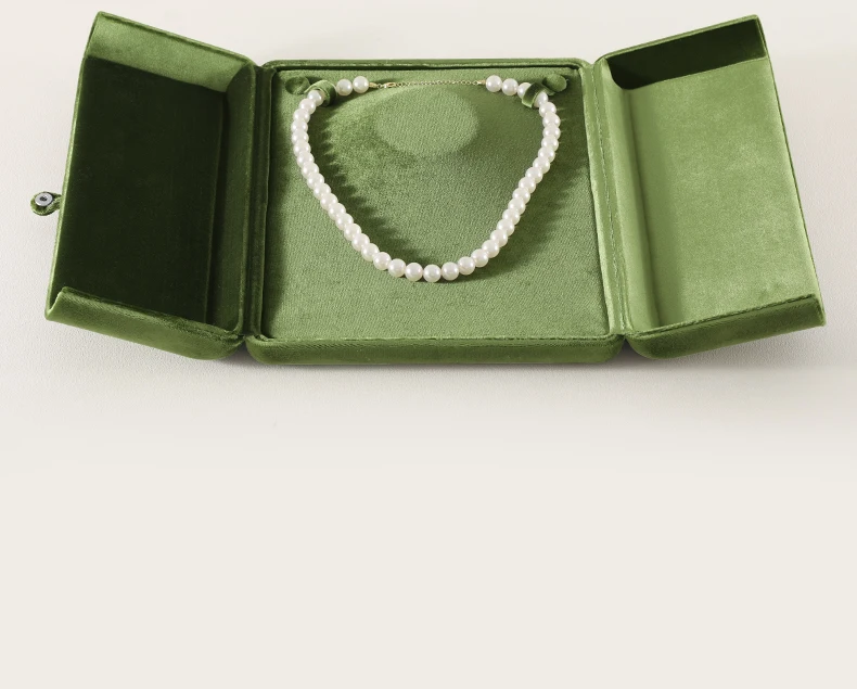 Yinbeini Velvet Large Necklace Pendant Display Box Premium Jewelry Storage Organizer Pendant Gift Packing Case H024