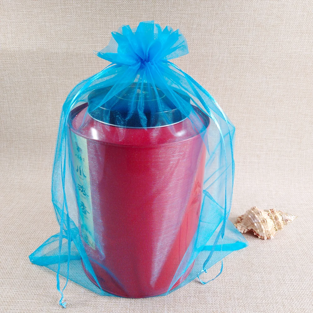 100pcs 17x23 20x30 25x35 30x40CM Organza Bags Jewelry Packaging Bags Wedding Party Christmas Decoration Bag Gift Packaging Pouch