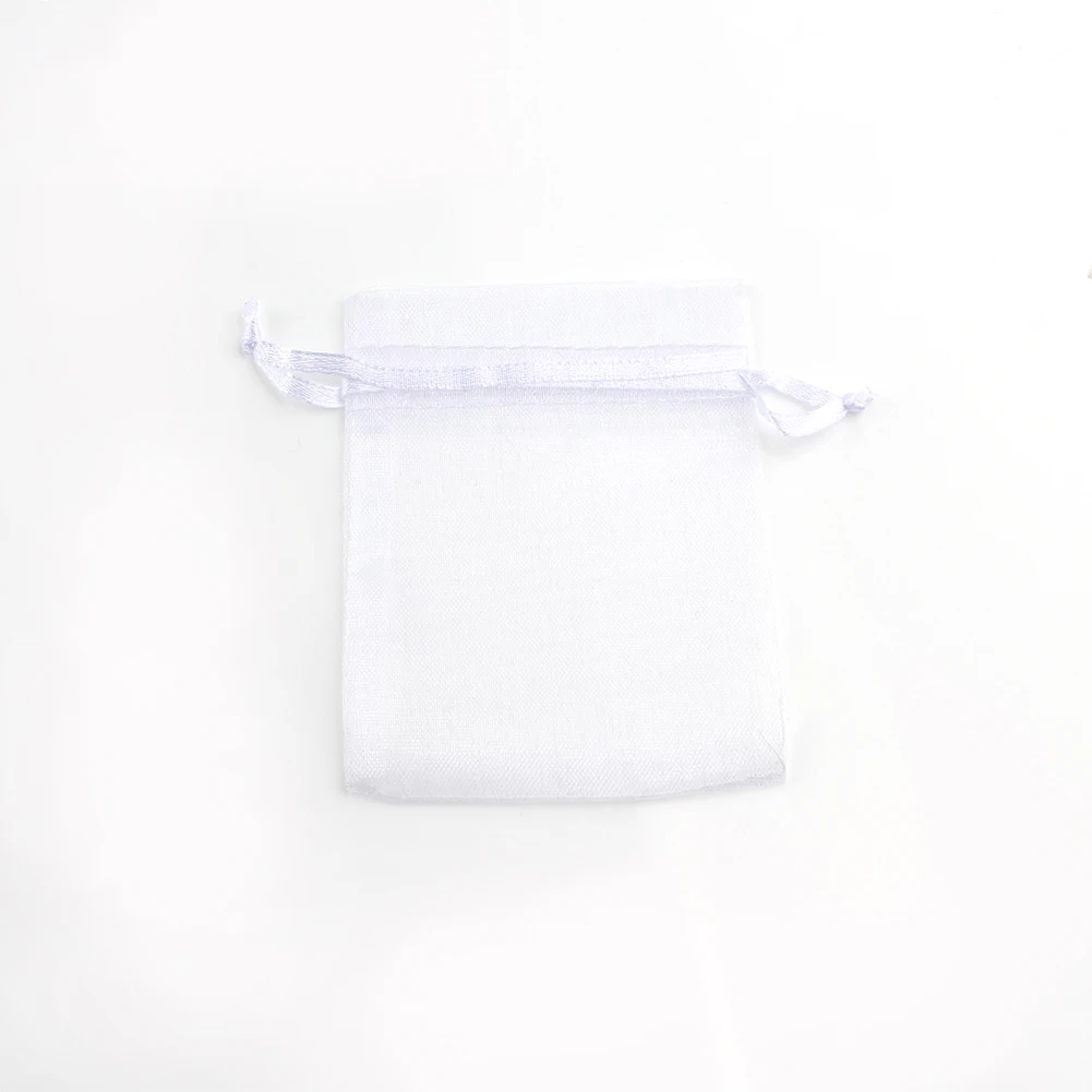 50pcs/lot 5x7cm 7x9cm 9x12cm 10x15cm Drawstring Organza Bags Jewelry Packaging Bags Candy Wedding Bags Wholesale Gifts Pouches