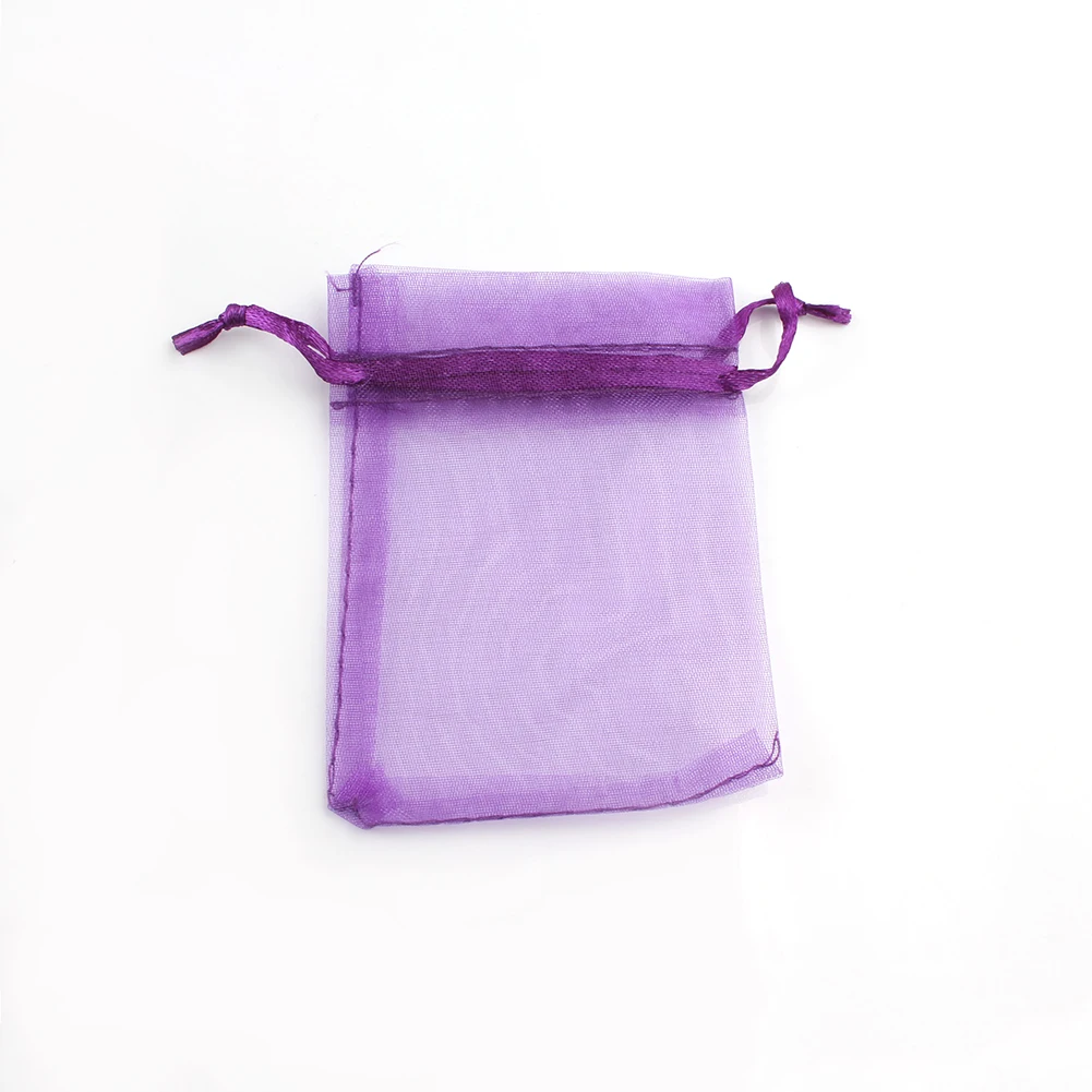 50pcs/lot 5x7cm 7x9cm 9x12cm 10x15cm Drawstring Organza Bags Jewelry Packaging Bags Candy Wedding Bags Wholesale Gifts Pouches