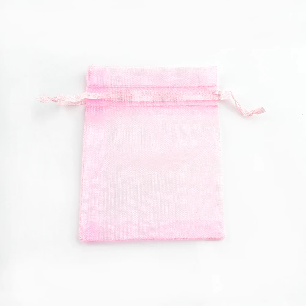 50pcs/lot 5x7cm 7x9cm 9x12cm 10x15cm Drawstring Organza Bags Jewelry Packaging Bags Candy Wedding Bags Wholesale Gifts Pouches