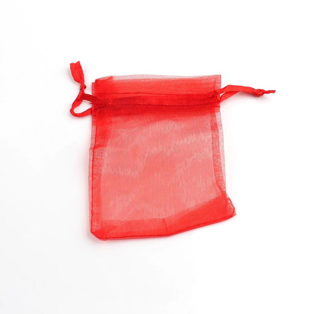 50pcs/lot 5x7cm 7x9cm 9x12cm 10x15cm Drawstring Organza Bags Jewelry Packaging Bags Candy Wedding Bags Wholesale Gifts Pouches