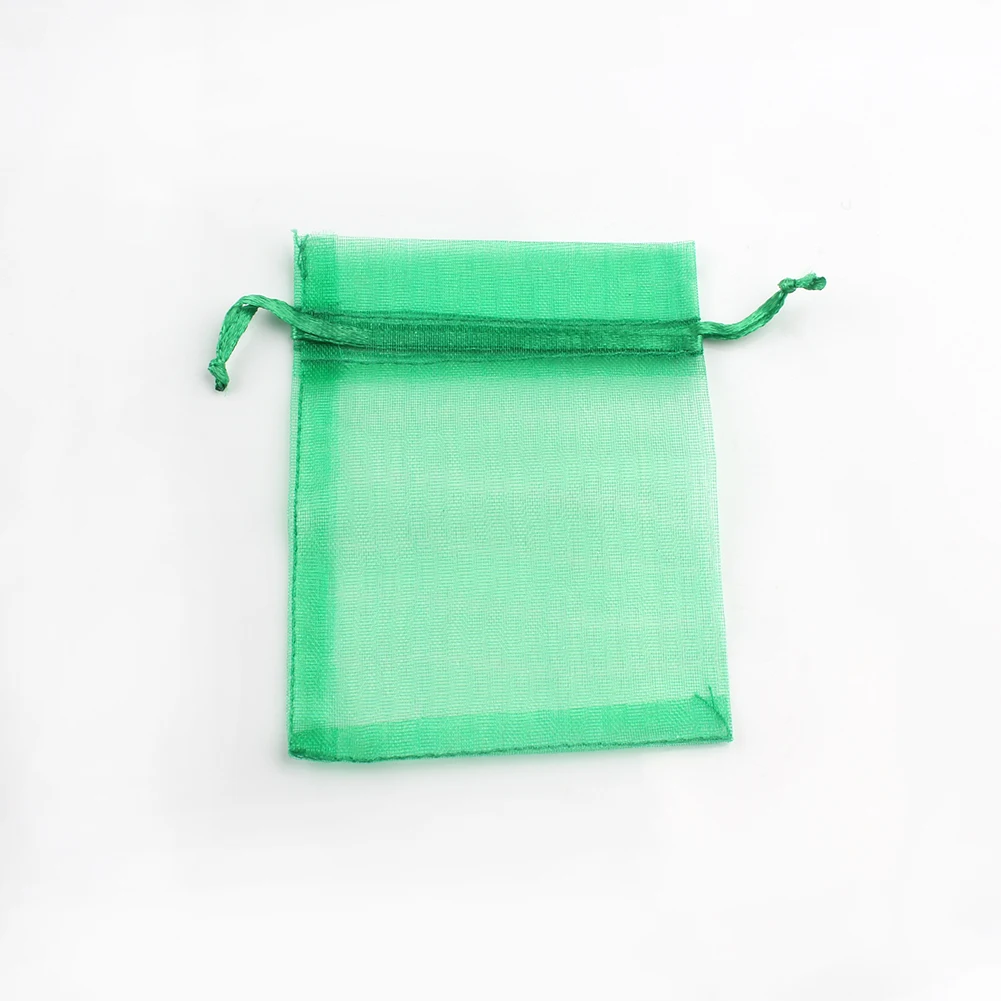 50pcs/lot 5x7cm 7x9cm 9x12cm 10x15cm Drawstring Organza Bags Jewelry Packaging Bags Candy Wedding Bags Wholesale Gifts Pouches