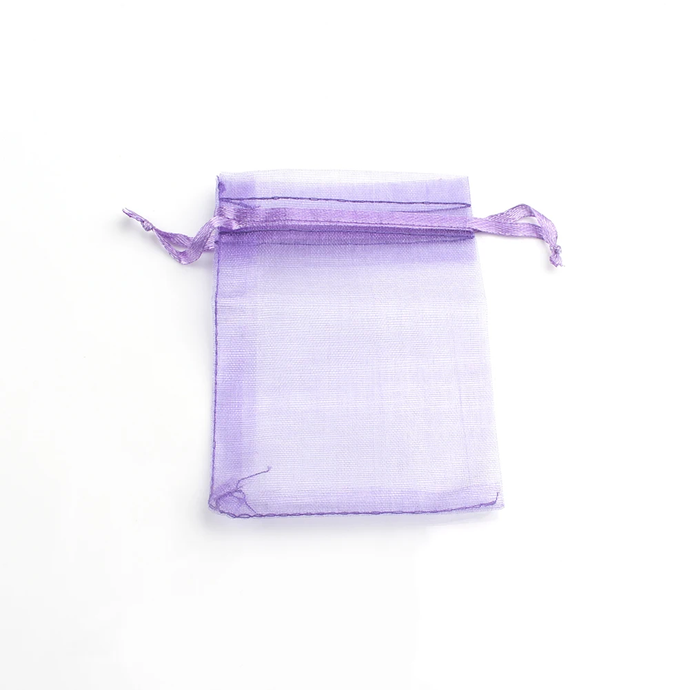 50pcs/lot 5x7cm 7x9cm 9x12cm 10x15cm Drawstring Organza Bags Jewelry Packaging Bags Candy Wedding Bags Wholesale Gifts Pouches