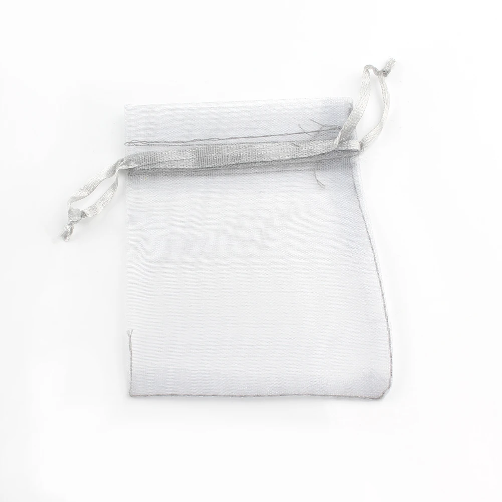 50pcs/lot 5x7cm 7x9cm 9x12cm 10x15cm Drawstring Organza Bags Jewelry Packaging Bags Candy Wedding Bags Wholesale Gifts Pouches