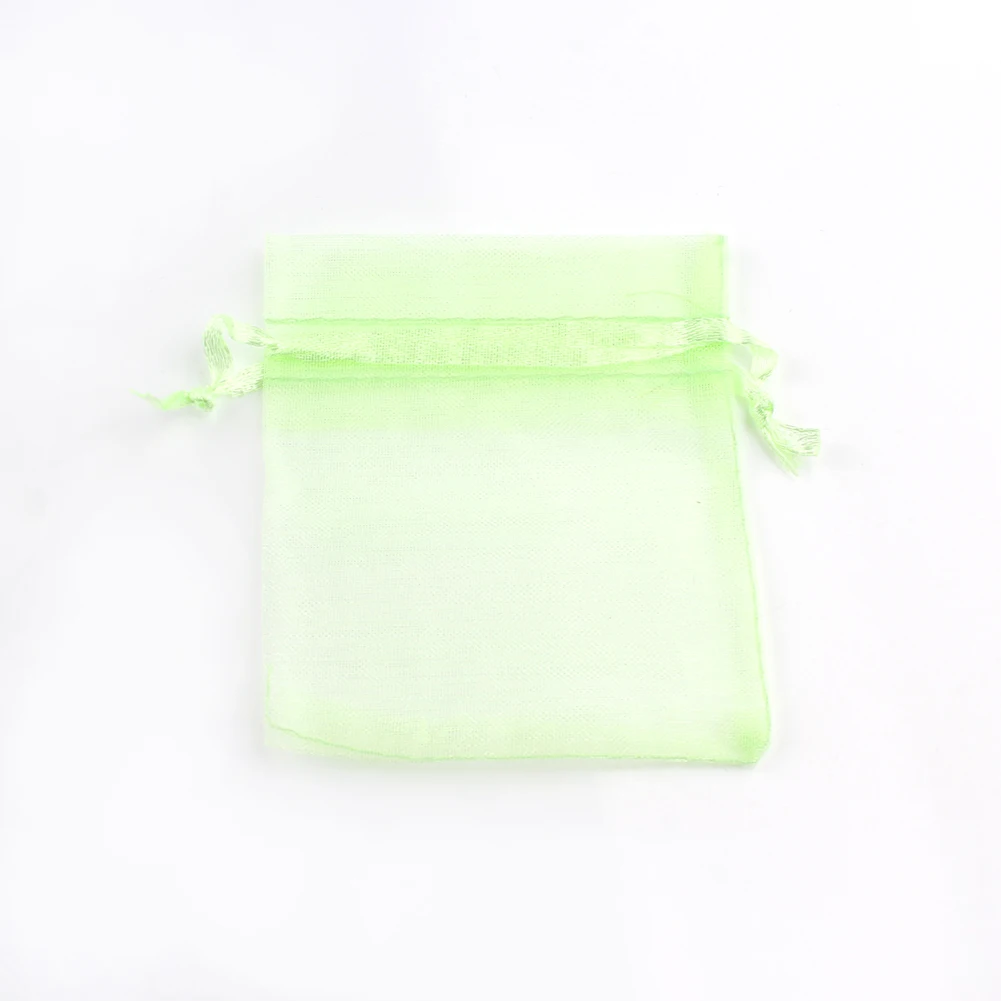 50pcs/lot 5x7cm 7x9cm 9x12cm 10x15cm Drawstring Organza Bags Jewelry Packaging Bags Candy Wedding Bags Wholesale Gifts Pouches