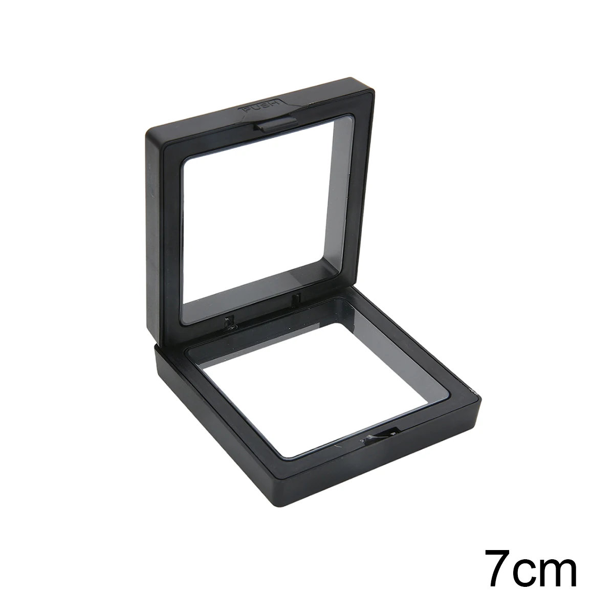 PE Film Colorful Jewelry Storage Box 3D Packaging Case Gemstone Free Stand Floating Frame Membrane Ring Earring Necklace Display