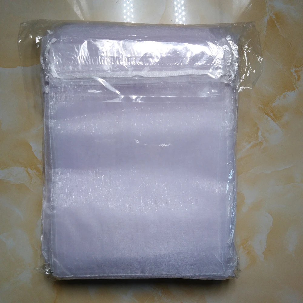 1000pcs White Organza Bag Wedding Party Favors Gift Bag Box Kids Birthday Christmas Organza Gift Jewelry Packaging Bags Pouch