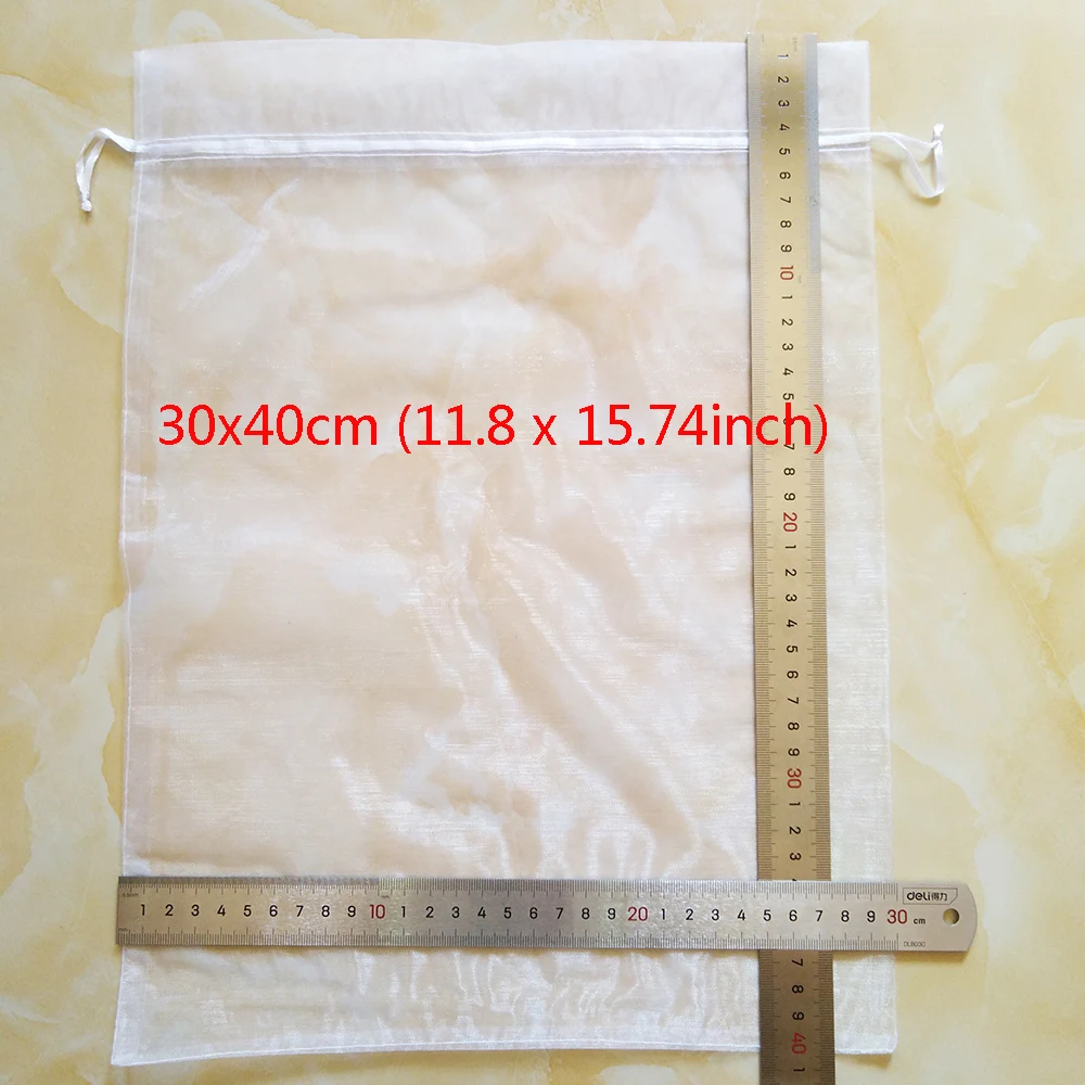1000pcs White Organza Bag Wedding Party Favors Gift Bag Box Kids Birthday Christmas Organza Gift Jewelry Packaging Bags Pouch