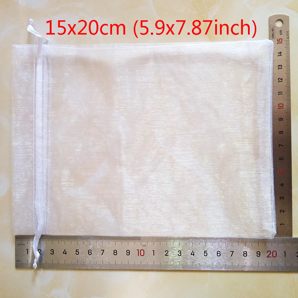 1000pcs White Organza Bag Wedding Party Favors Gift Bag Box Kids Birthday Christmas Organza Gift Jewelry Packaging Bags Pouch