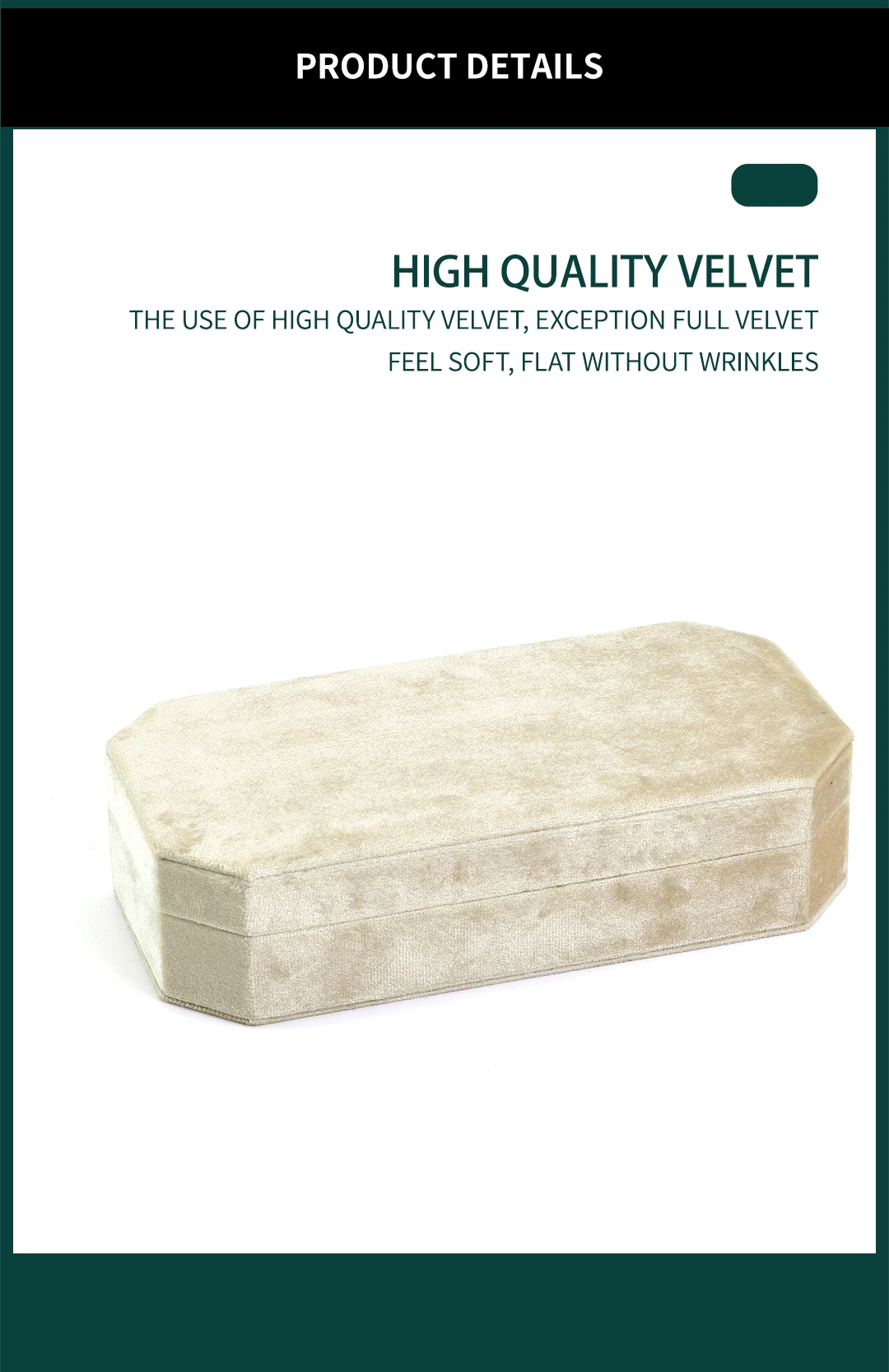 TAIMY Travel Velvet Jewelry Box Portable Ring Necklace Bracelet Storage Box Custom Logo Jewelry Case Jewellery Organizer