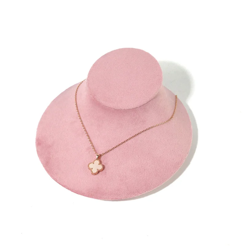Jewelry Counter Necklace Pendant Display Holder Velvet Neck Model Pearl Necklace Chain Organizer Props
