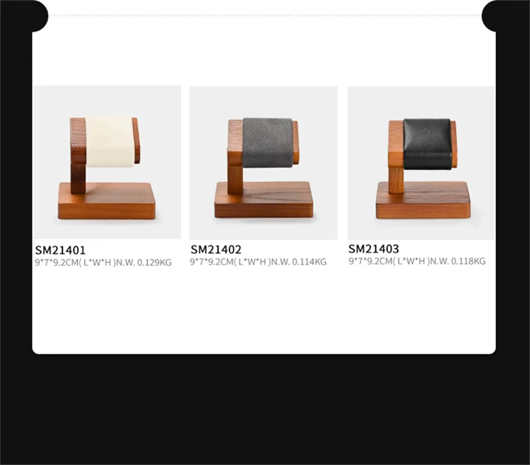 Oirlv Wooden Jewelry Organizer Bracelet Watch Display Stand Jewelry Storage Holder Watch Rack Watch Display Props For Showcase