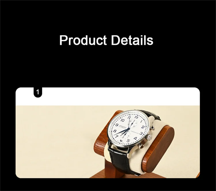 Oirlv Wooden Jewelry Organizer Bracelet Watch Display Stand Jewelry Storage Holder Watch Rack Watch Display Props For Showcase
