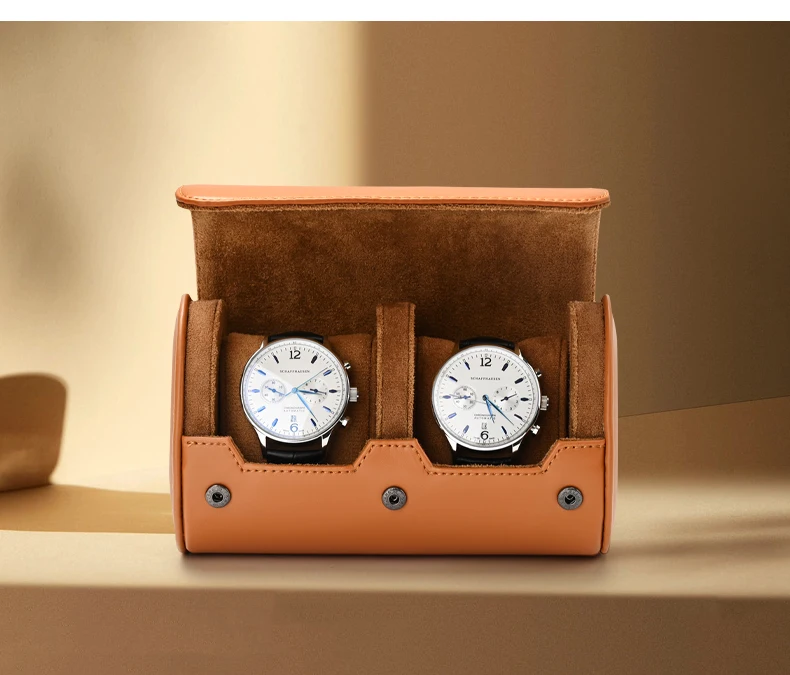 Oirlv Watch Roll Travel Case Portable Vintage Leather Watch Display Case Watch Storage Box Watch Organizers of Men Gift business