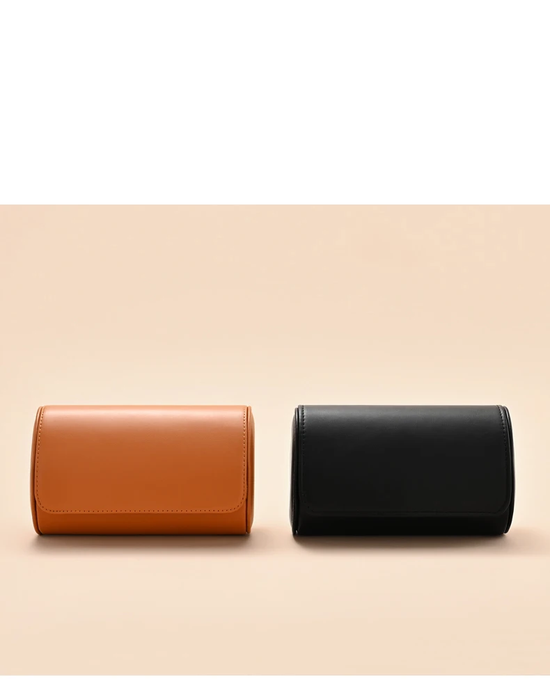 Oirlv Watch Roll Travel Case Portable Vintage Leather Watch Display Case Watch Storage Box Watch Organizers of Men Gift business