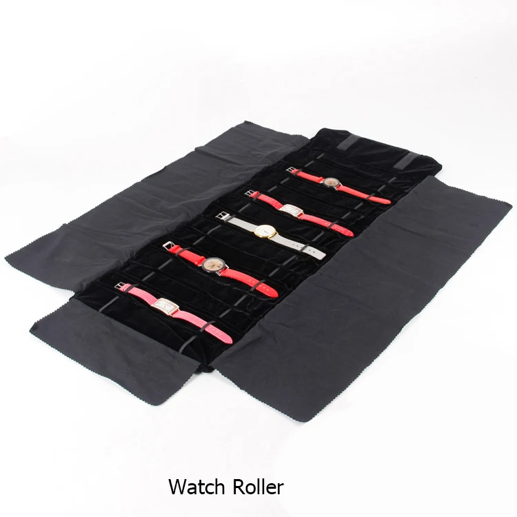 Portable Large Travel Jewelry Roll Bag Pendant Necklace Bracelet Chain Storage Carrying Case Watch Bangle Ring Earring Organizer