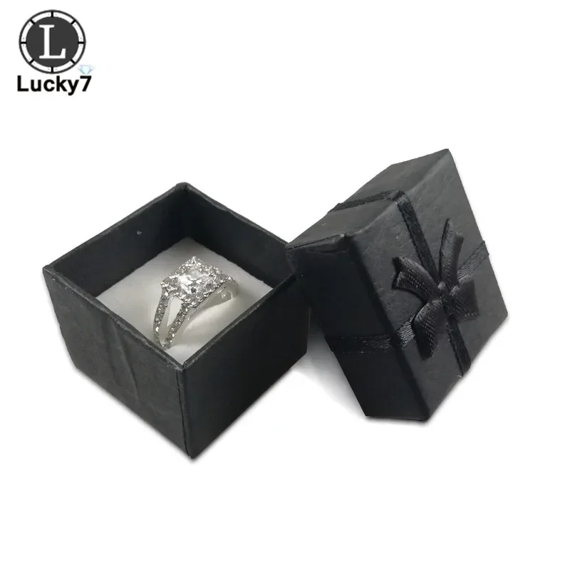 120pcs/lot Paper Ring Box Jewelry Boxes for Organizer Jewelry Display Assorted Colors Ring Box Small Gift Boxes