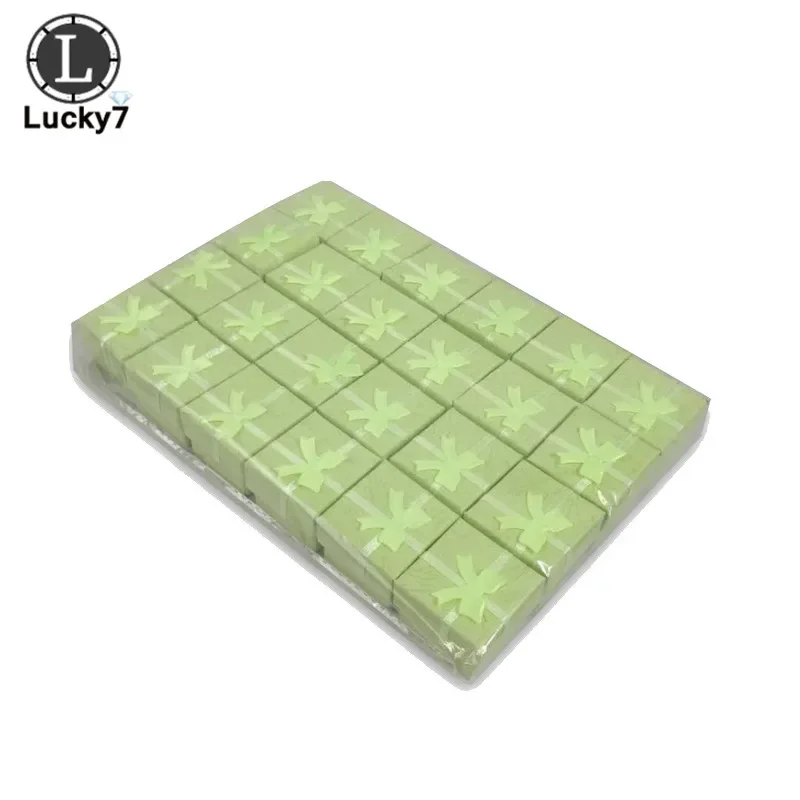 120pcs/lot Paper Ring Box Jewelry Boxes for Organizer Jewelry Display Assorted Colors Ring Box Small Gift Boxes