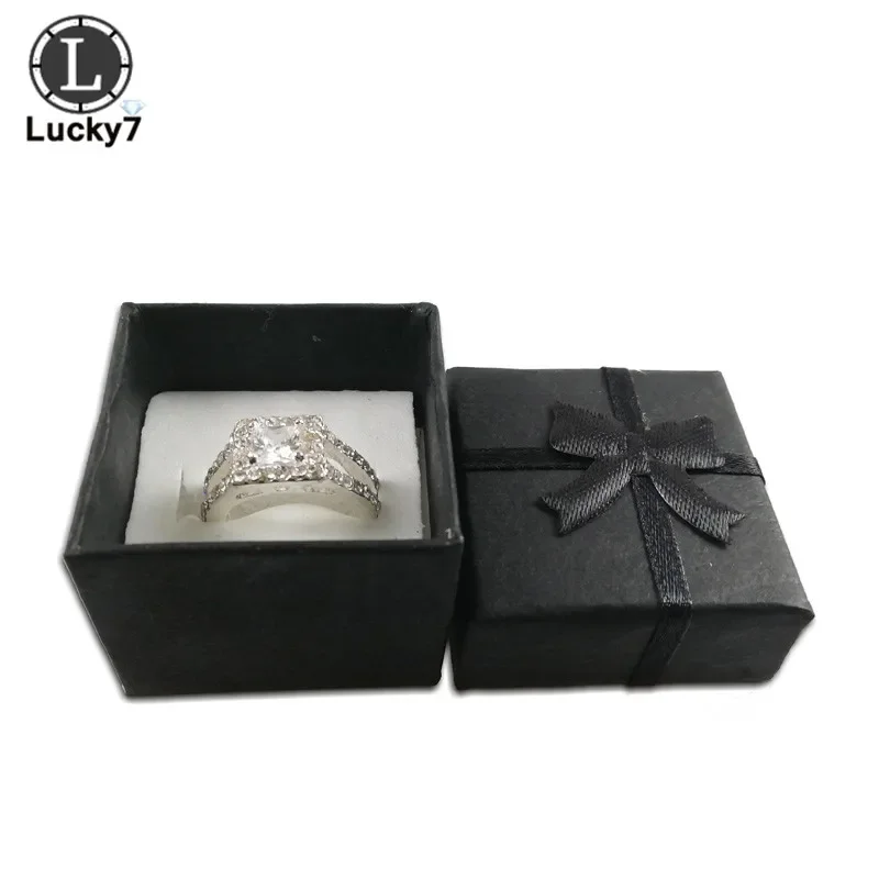 120pcs/lot Paper Ring Box Jewelry Boxes for Organizer Jewelry Display Assorted Colors Ring Box Small Gift Boxes