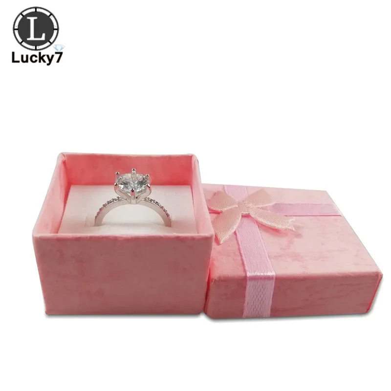 120pcs/lot Paper Ring Box Jewelry Boxes for Organizer Jewelry Display Assorted Colors Ring Box Small Gift Boxes
