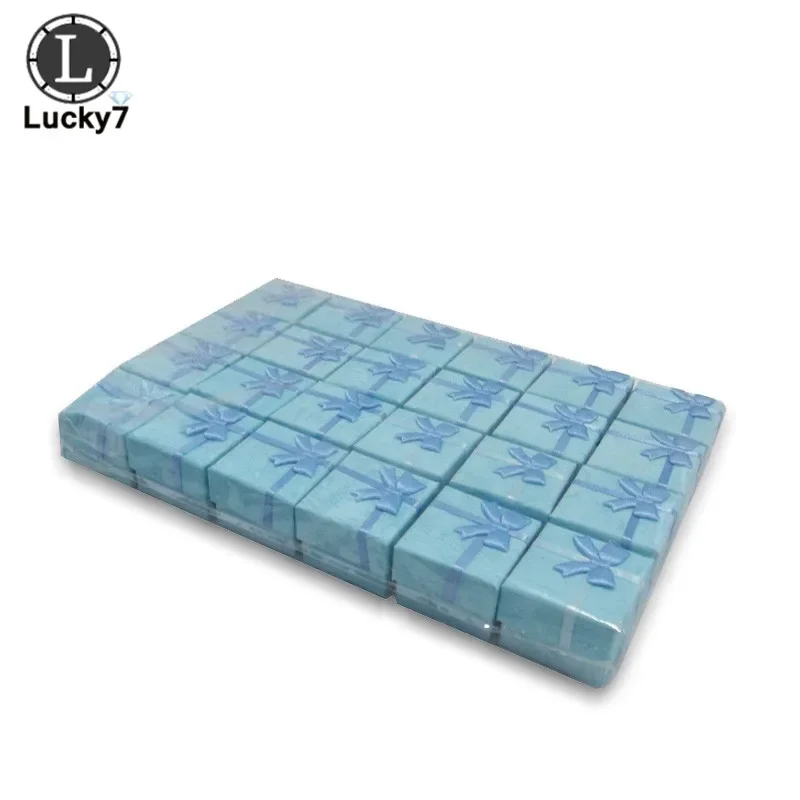 120pcs/lot Paper Ring Box Jewelry Boxes for Organizer Jewelry Display Assorted Colors Ring Box Small Gift Boxes