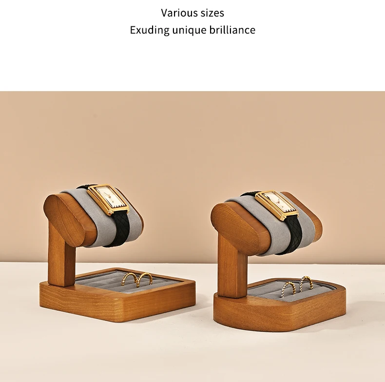 Oirlv Wooden Watch Stand Bracelet and Bangle Display Stand for Entryway Decoration Jewelry Storage Gifts Wholesale Display racks