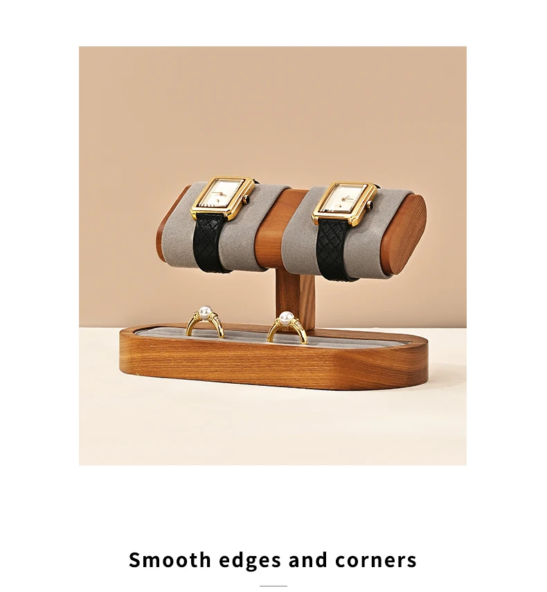 Oirlv Wooden Watch Stand Bracelet and Bangle Display Stand for Entryway Decoration Jewelry Storage Gifts Wholesale Display racks
