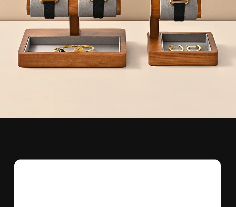 Oirlv Wooden Watch Stand Bracelet and Bangle Display Stand for Entryway Decoration Jewelry Storage Gifts Wholesale Display racks