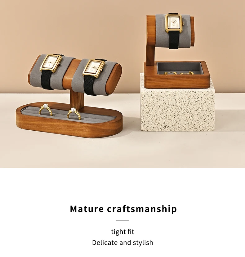 Oirlv Wooden Watch Stand Bracelet and Bangle Display Stand for Entryway Decoration Jewelry Storage Gifts Wholesale Display racks