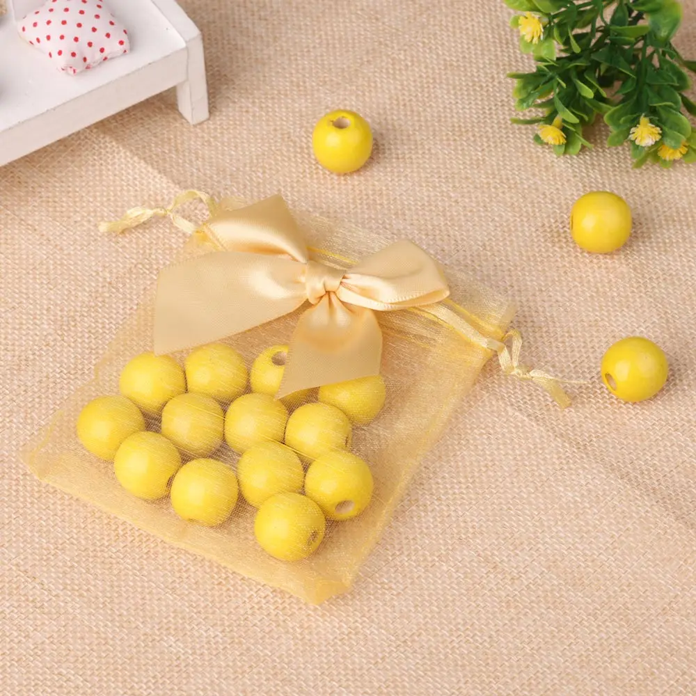20pcs/lot New Organza Gift Bag Bowknot Wedding Candy Bags Exquisite Jewelry Packing Drawstring Pouch Wholesale